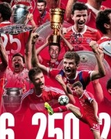 拜仁社媒致敬穆勒：拜仁生涯756场250球223助，33座冠军奖杯